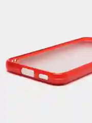 Красный силиконовый усиленный чехол Samsung S22, с блестками