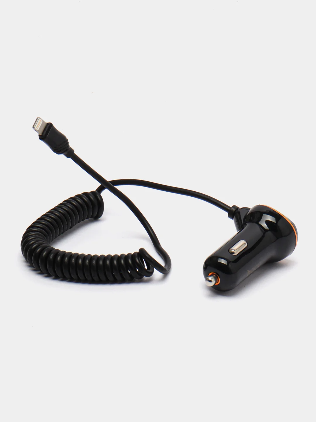 Черный автомобильная зарядка Hoco Z14, Lightning 8-pin, 3.4A, 1 USB