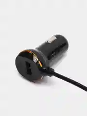 Черный автомобильная зарядка Hoco Z14, Lightning 8-pin, 3.4A, 1 USB
