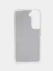 Серебряный силиконовый усиленный чехол Samsung S22, с блестками