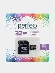 Карта памяти ТАЙВАНЬ Perfeo microSD 16/32/64/128GB Class10 micro SD микросд флешка