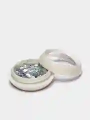 Серебряный блестки для ногтей