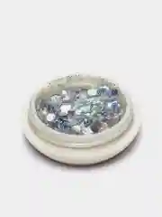 Серебряный блестки для ногтей