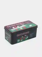 Синий набор для покера, фишки с номиналом