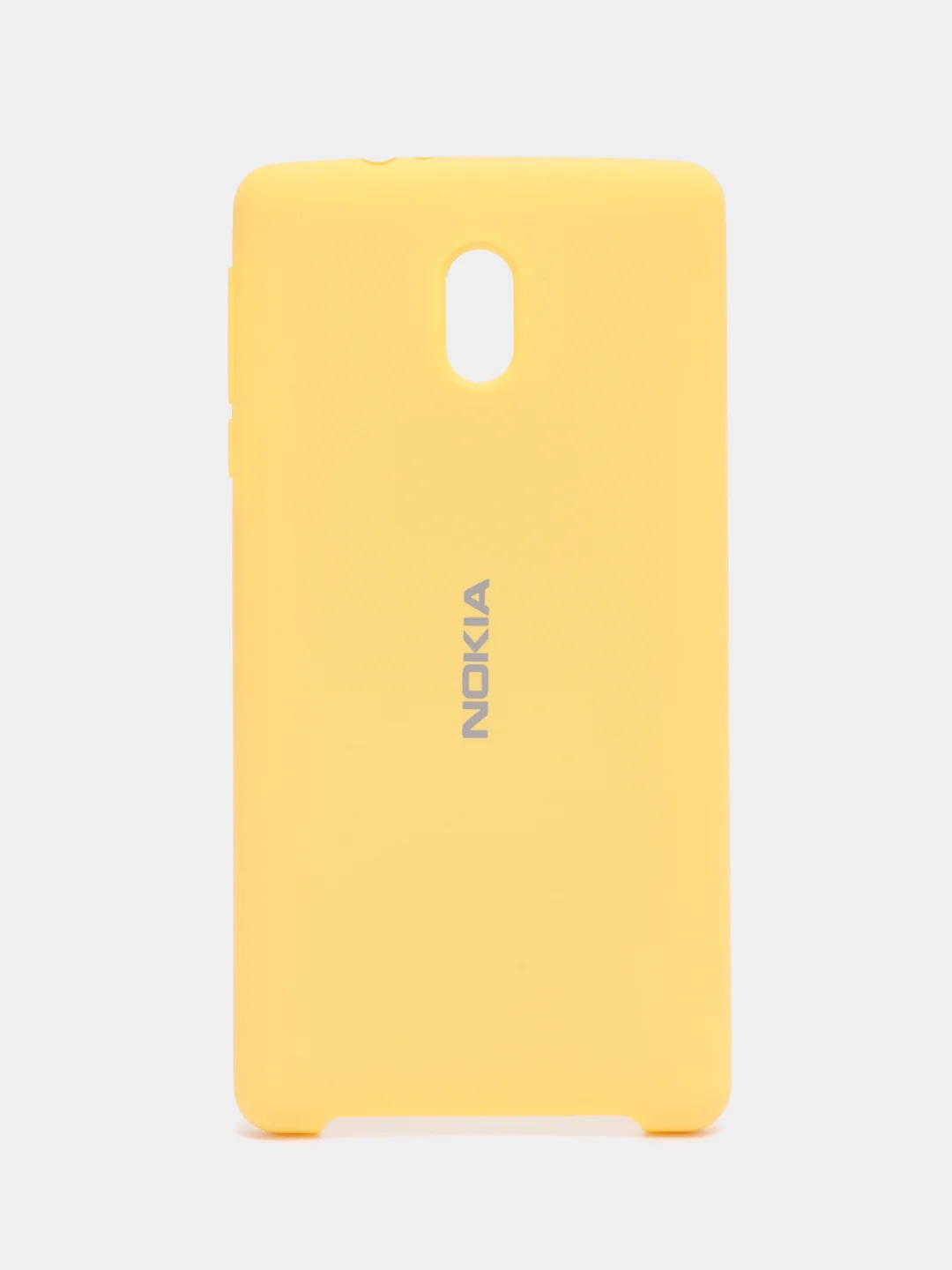 Желтый чехол силиконовый Silicone Cover Case для Nokia 3