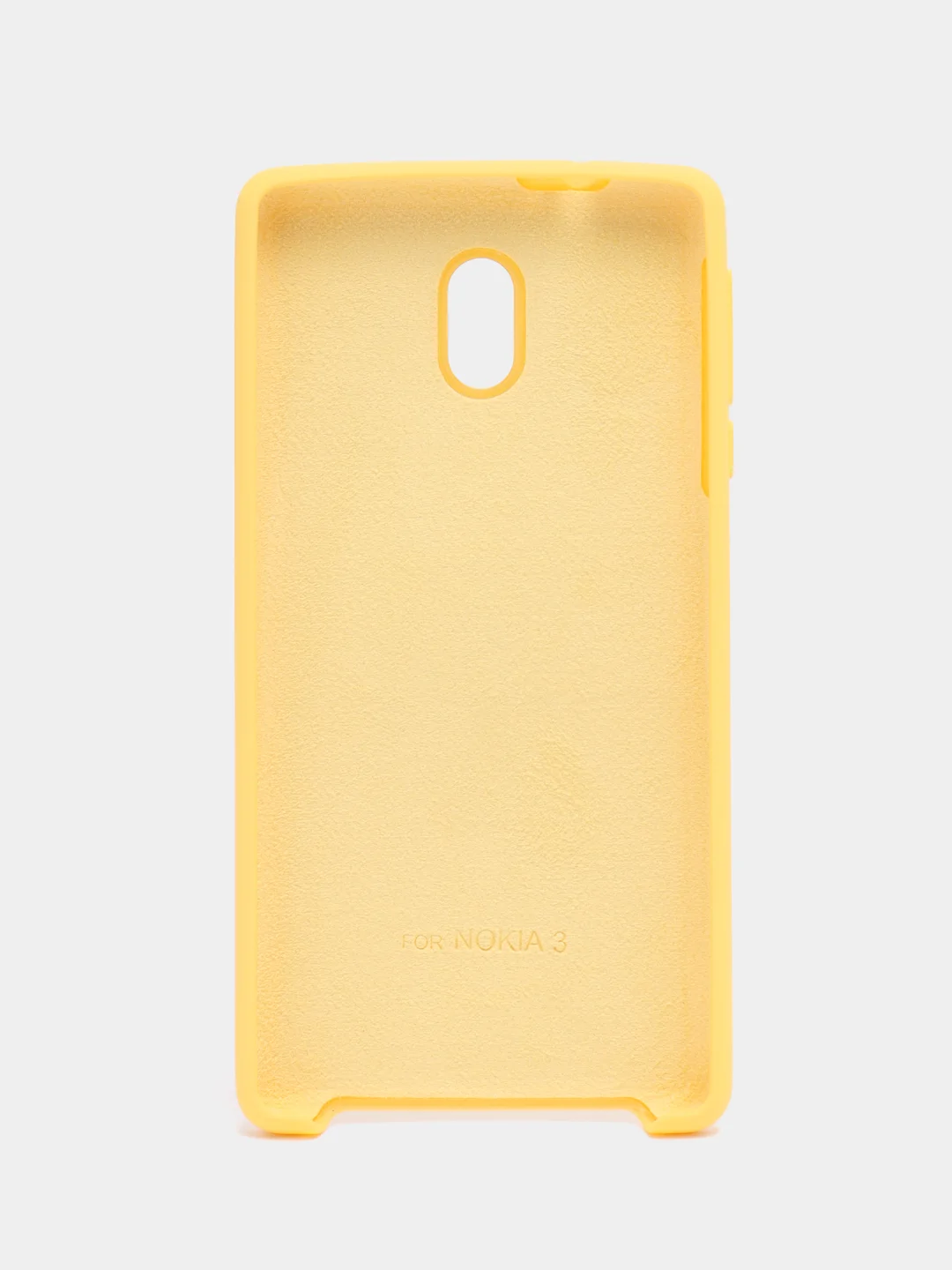 Желтый чехол силиконовый Silicone Cover Case для Nokia 3