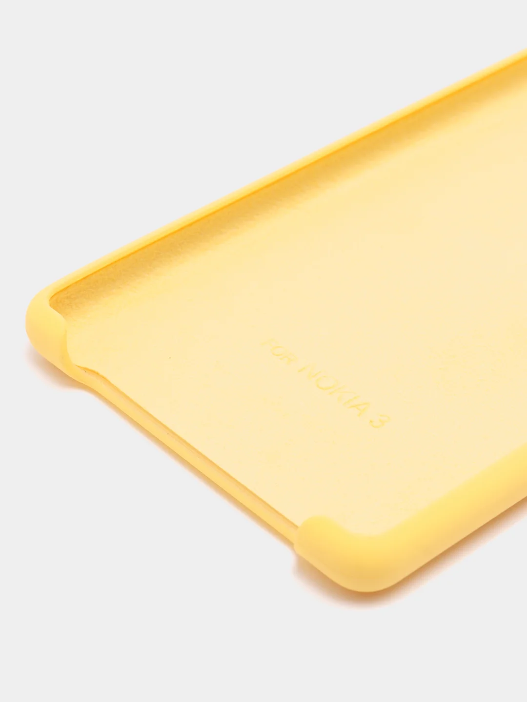 Желтый чехол силиконовый Silicone Cover Case для Nokia 3
