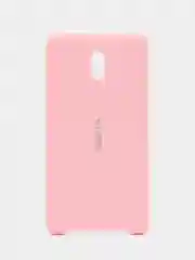 Розовый чехол силиконовый Silicone Cover Case для Nokia 3