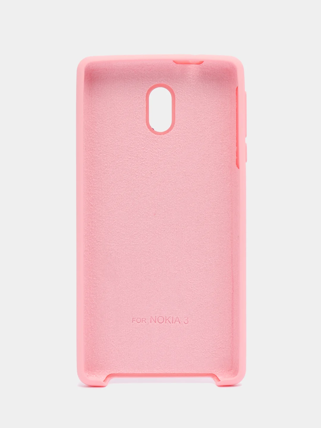 Розовый чехол силиконовый Silicone Cover Case для Nokia 3