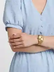 Золотой женские наручные часы. Подарочный набор часов