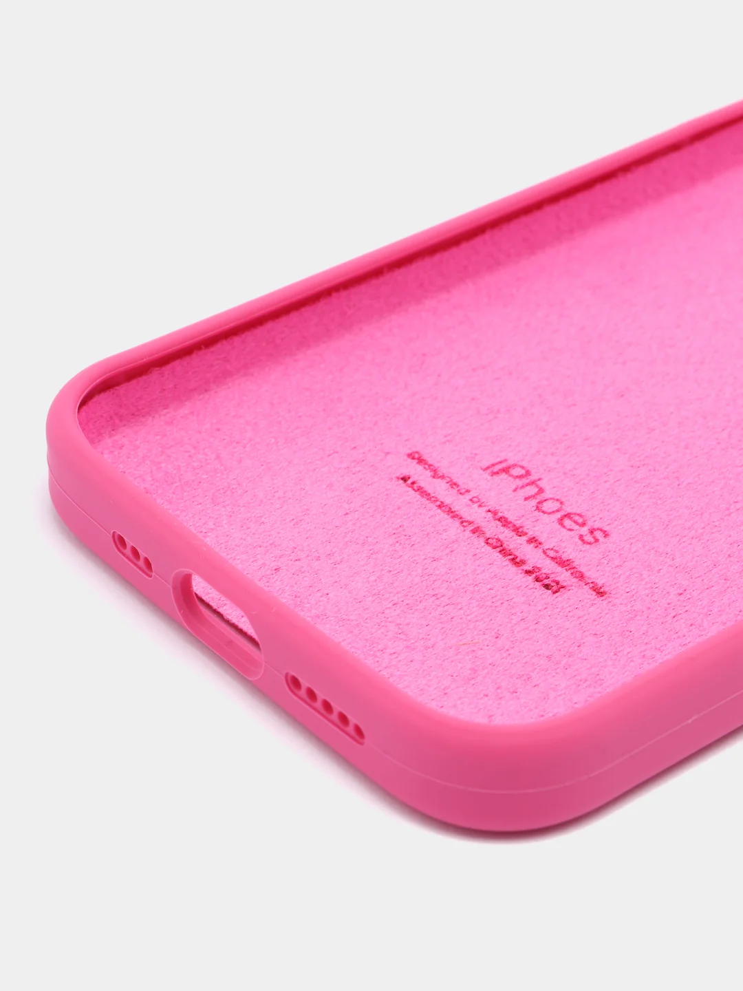 Фуксия чехол для iPhone 13, 12, 11, XR, 7, 8, SE, 8+, 7+, 6s, 6, Pro, Max, силиконовый
