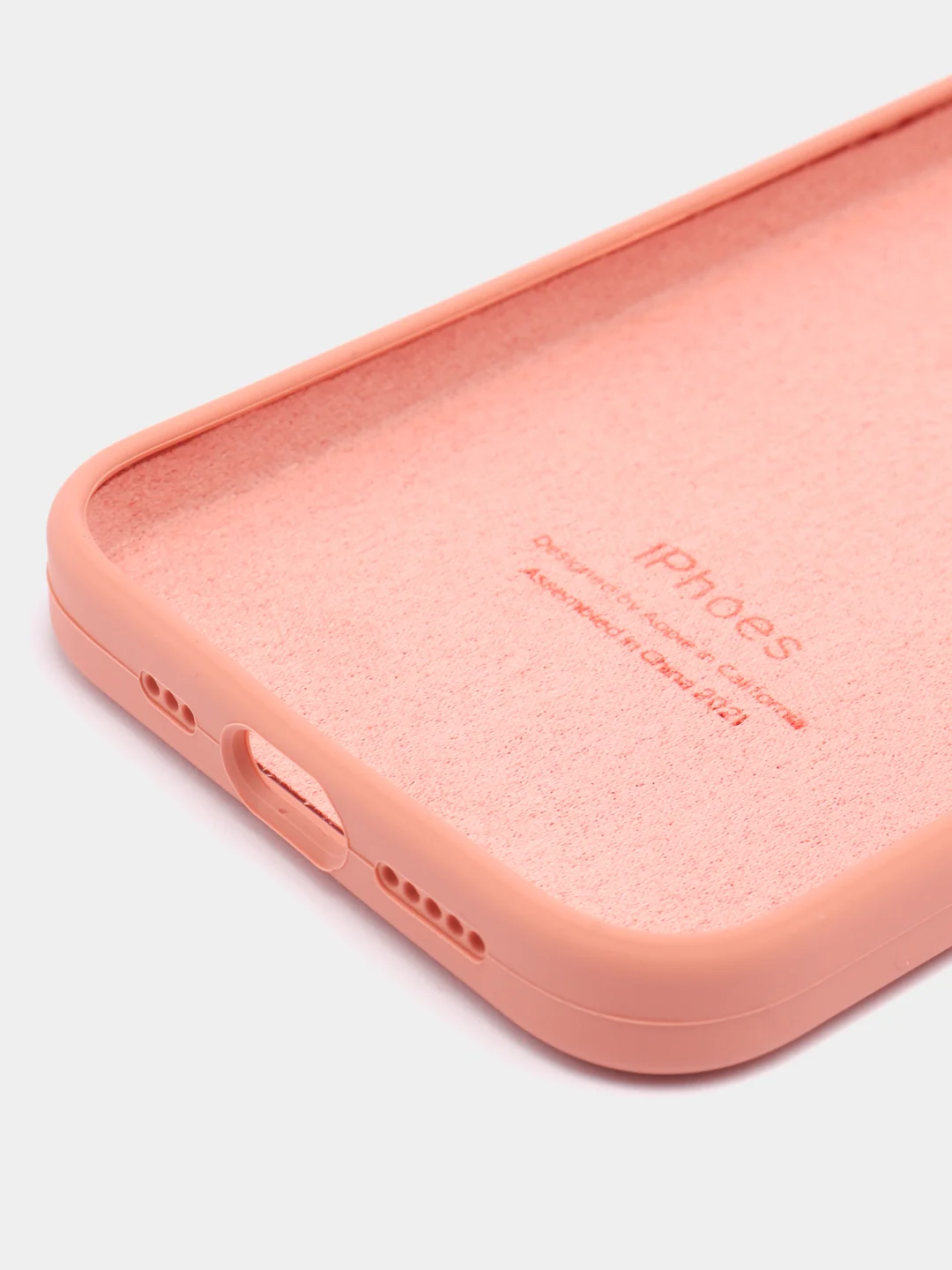 Коралловый меланж чехол для iPhone 13, 12, 11, XR, 7, 8, SE, 8+, 7+, 6s, 6, Pro, Max, силиконовый