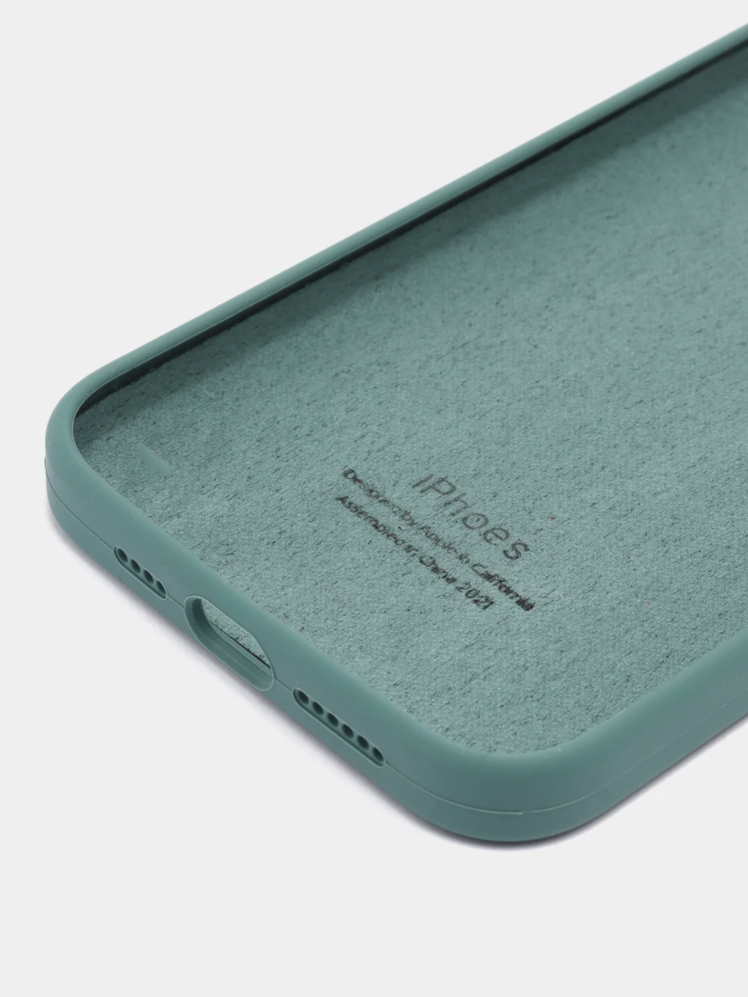 Тёмно-зелёный чехол для iPhone 13, 12, 11, XR, 7, 8, SE, 8+, 7+, 6s, 6, Pro, Max, силиконовый