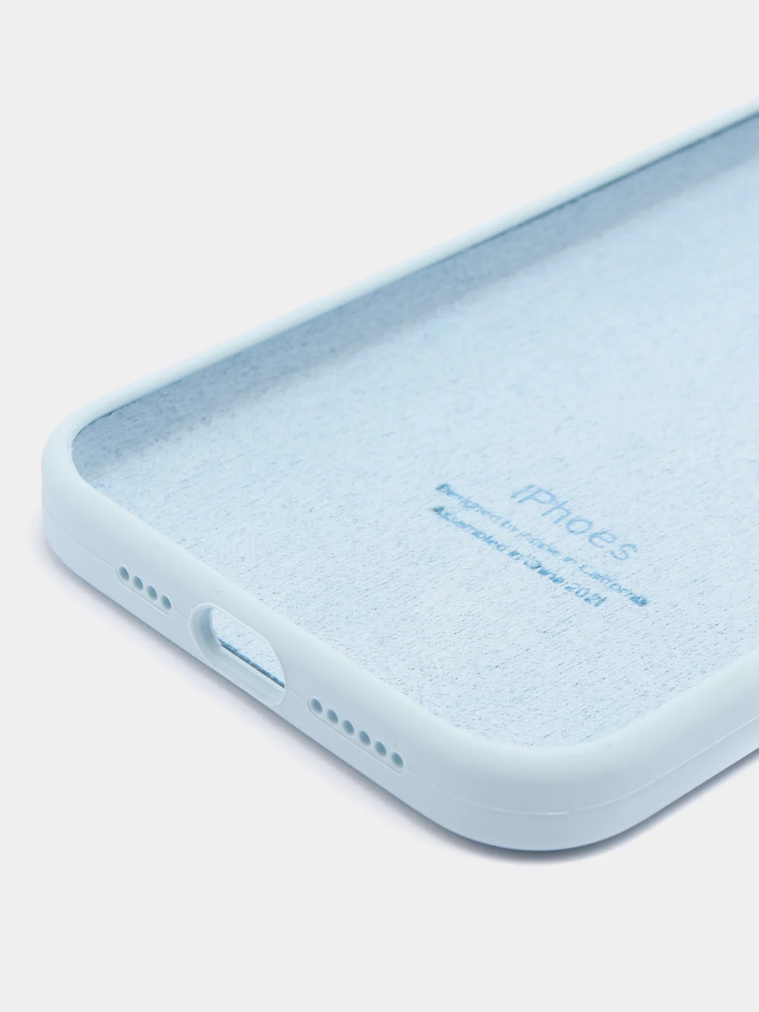 Голубой чехол для iPhone 13, 12, 11, XR, 7, 8, SE, 8+, 7+, 6s, 6, Pro, Max, силиконовый