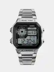 Серебряный мужские электронные наручные часы SKMEI 1335