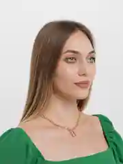 Золотой цепочка с подвеской-замком