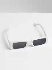 Белый женские прямоугольные солнцезащитные очки