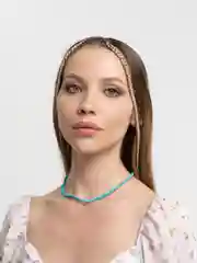 Бирюзовый чокер из бисера