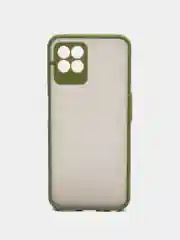 Сиреневый чехол Realme 8I с защитой камеры и матовой спинкой