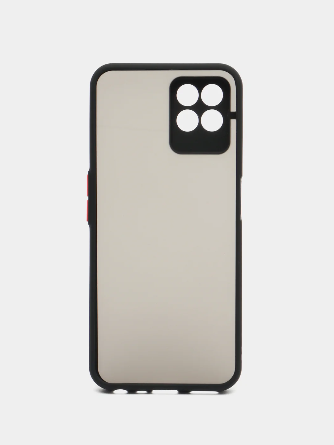 Черный чехол Realme 8I с защитой камеры и матовой спинкой