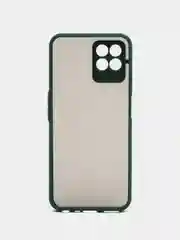 Белый чехол Realme 8I с защитой камеры и матовой спинкой