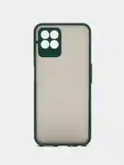 Белый чехол Realme 8I с защитой камеры и матовой спинкой
