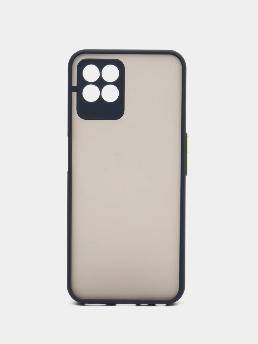 Синий чехол Realme 8I с защитой камеры и матовой спинкой