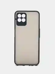 Синий чехол Realme 8I с защитой камеры и матовой спинкой