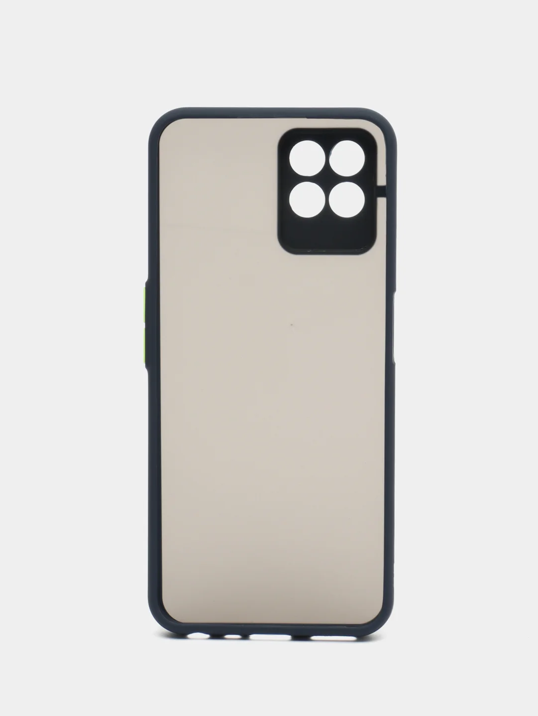 Синий чехол Realme 8I с защитой камеры и матовой спинкой