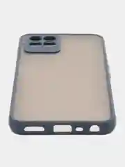 Синий чехол Realme 8I с защитой камеры и матовой спинкой