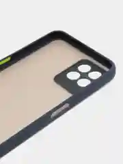 Синий чехол Realme 8I с защитой камеры и матовой спинкой