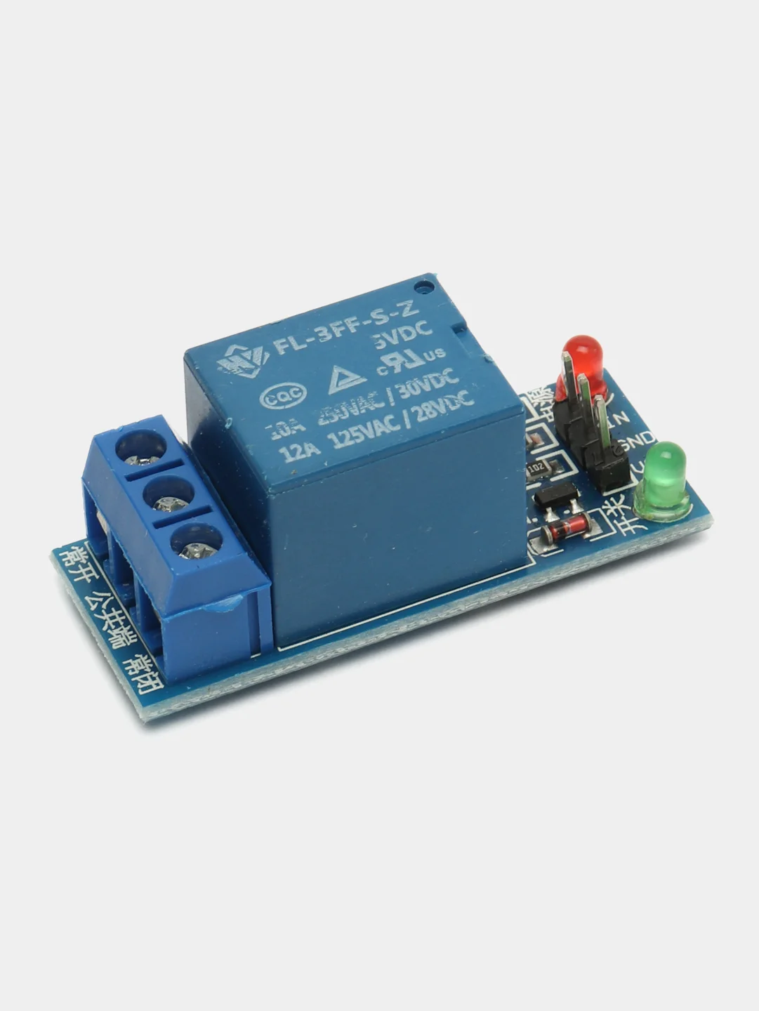 Релейный модуль, 1 канал, с LED-индикацией, 5 V / 12 V