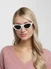 Белый очки "Кошачий глаз"