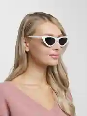 Белый очки "Кошачий глаз"
