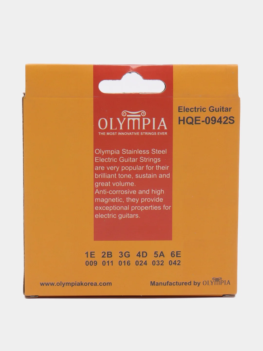 Струны для электрогитары Olympia HQE0942S Stainless Steel, стальная обмотка