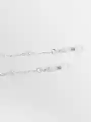Серебряный цепь для очков