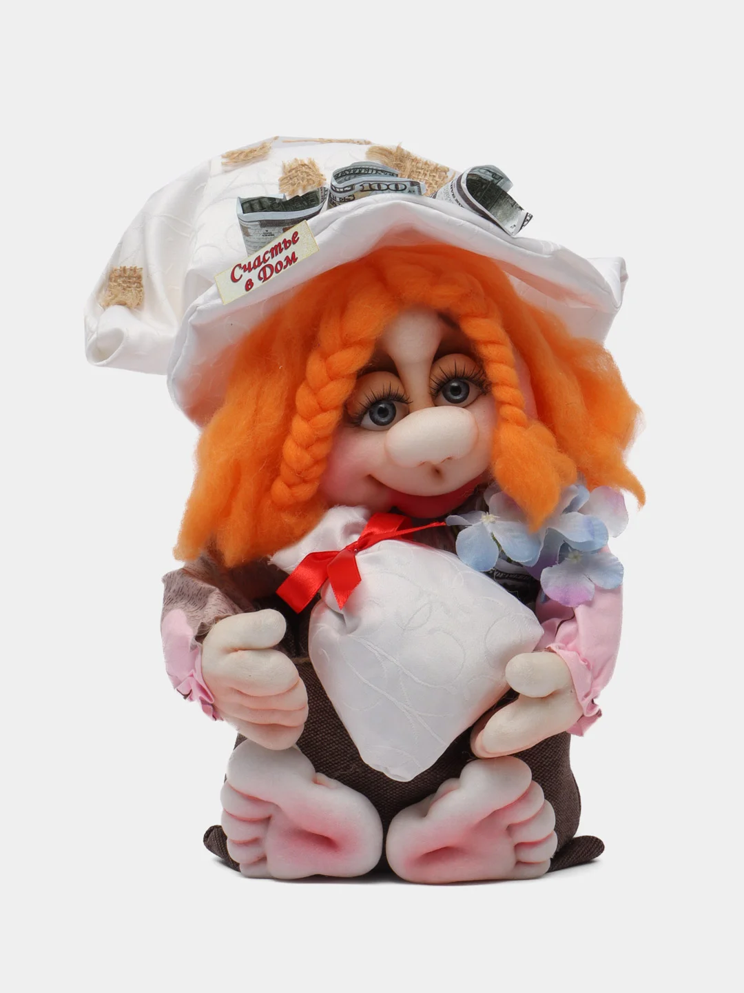 Голубой игрушка "Домовенок"