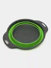 Бирюзовый дуршлаг силиконовый, складной