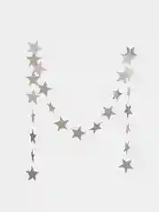 Серебряный гирлянда для декора и фотосессий "Звезды"