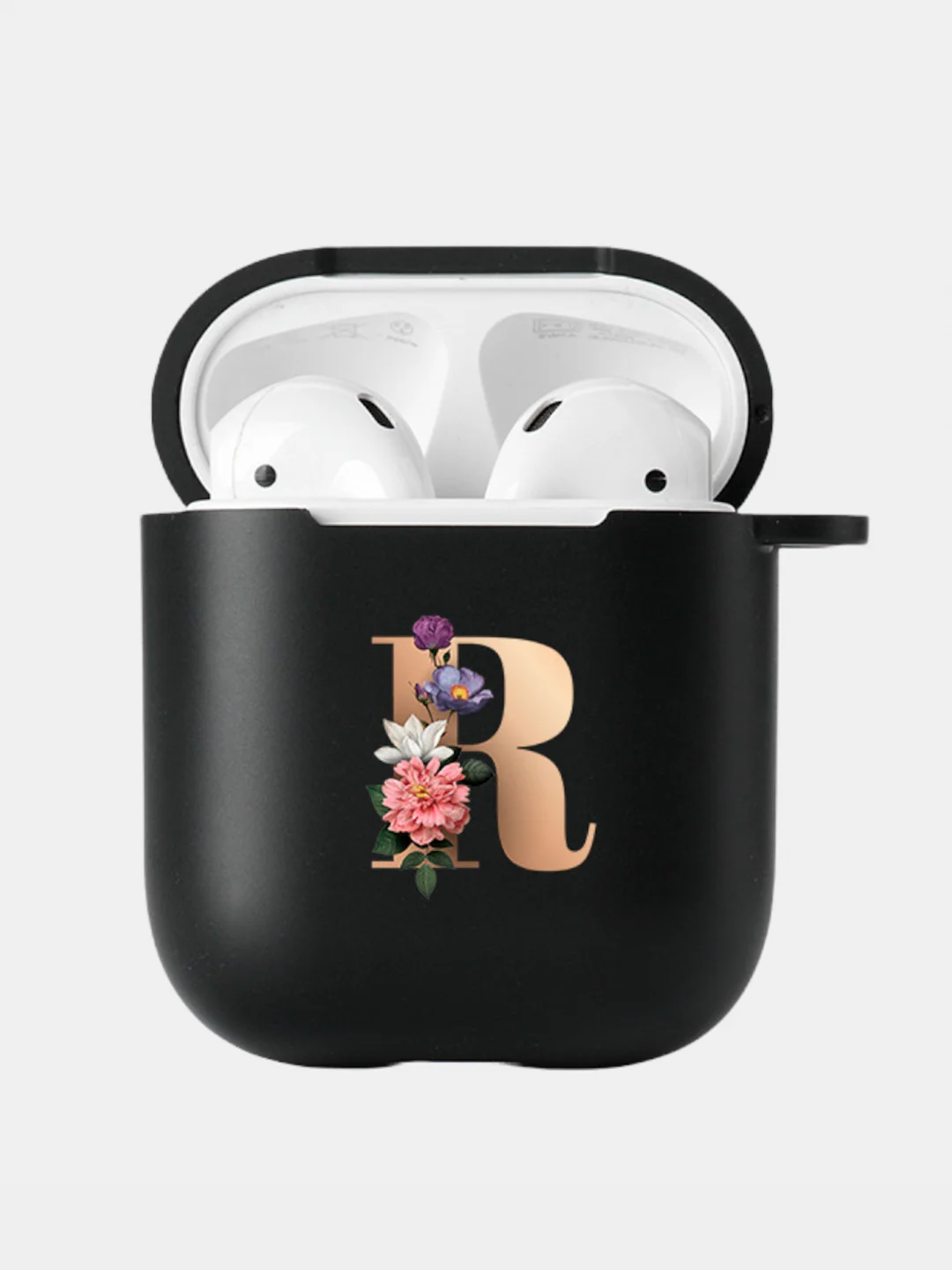 Багровый чехол для наушников Apple Airpods 1 / 2 / 3 / Pro силиконовый с карабином