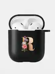 Багровый чехол для наушников Apple Airpods 1 / 2 / 3 / Pro силиконовый с карабином