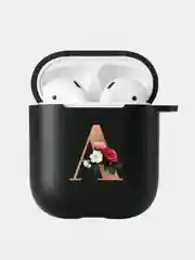 Алый чехол для наушников Apple Airpods 1 / 2 / 3 / Pro силиконовый с карабином