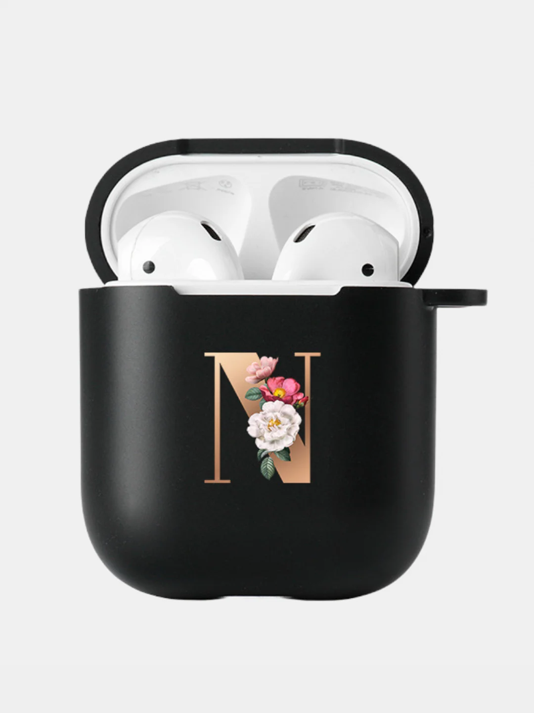 Горчичный чехол для наушников Apple Airpods 1 / 2 / 3 / Pro силиконовый с карабином
