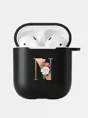 Горчичный чехол для наушников Apple Airpods 1 / 2 / 3 / Pro силиконовый с карабином