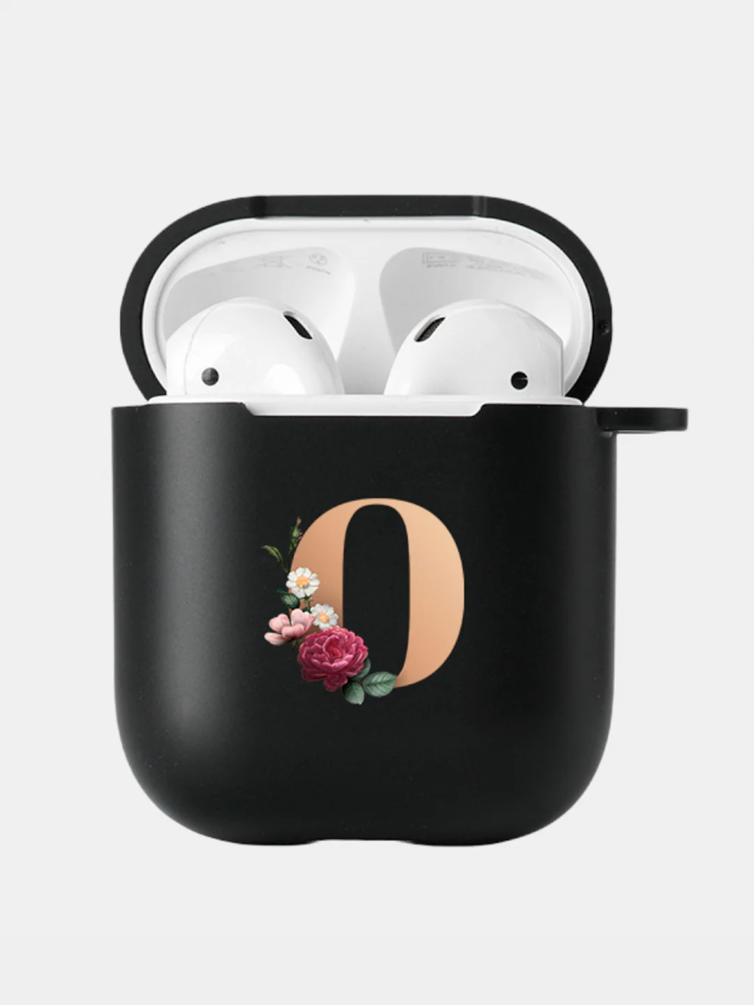 Бронзовый чехол для наушников Apple Airpods 1 / 2 / 3 / Pro силиконовый с карабином