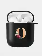 Бронзовый чехол для наушников Apple Airpods 1 / 2 / 3 / Pro силиконовый с карабином