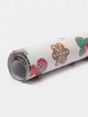 Коричневый упаковочная новогодняя бумага, 50 х 70 см