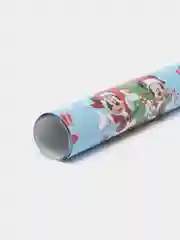 Лазурный упаковочная новогодняя бумага, 50 х 70 см