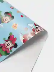 Лазурный упаковочная новогодняя бумага, 50 х 70 см