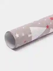 Оранжевый упаковочная новогодняя бумага, 50 х 70 см